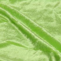 Artikel Dekorativt stof fløjl æblegrønt 140cm x 300cm