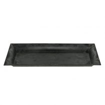 Artikel Dekorativ bakke marmoreret antracit 36x17cm 6 stk