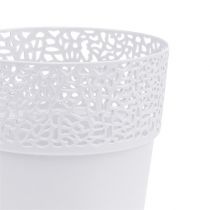 Artikel Pyntegryde plast hvid Ø13cm H13,5cm 1 stk