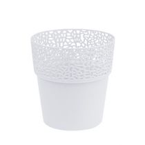Artikel Pyntegryde plast hvid Ø13cm H13,5cm 1 stk
