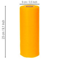 Artikel Non-woven bordløber, gul, 23 cm, moderne borddekorationsrulle