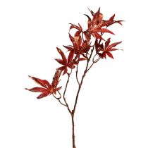 Dekorativ gren mørkerød med glimmer 52 cm