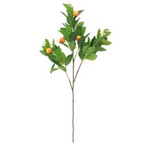 Artikel Dekorativ orange gren og blomster Kunstig orange gren 78cm