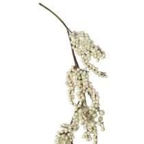 Artikel Dekorativ gren snebær vinterguirlande creme 130 cm