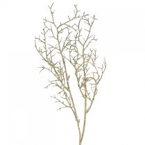 Artikel Dekorativ gren med glitter julegren i guld L55cm
