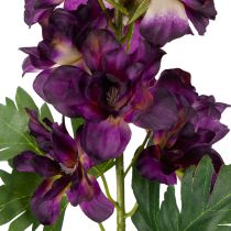 Artikel Dekorativ Delphinium som kunstig blomst til stilfulde blomsterdetaljer, 79 cm, 3 stk.
