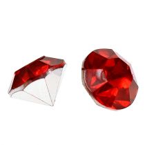 Diamant akryl 8mm rød 50g