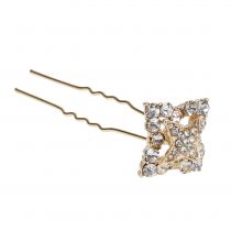 Artikel Diamantnål bryllupsdekoration guld 7cm 9 stk