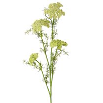 Artikel Dild kunstig plante med lang stængel engblomst grøn hvid 87cm