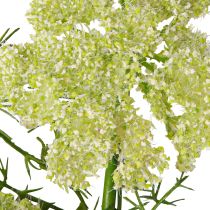 Artikel Dild kunstig plante med lang stængel engblomst grøn hvid 87cm