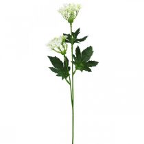 Artikel Dildblomstrende, kunstige urter, dekorativ plantegrøn, hvid 49cm 9stk