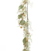Tidselguirlande Klodetidsel kunstig plantedekoration guirlande 127cm