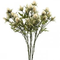 Artikel Tidsel kunstig deco gren creme 10 blomsterhoveder 68cm 3 stk