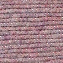 Artikel Uldsnor med pink og guldtråd, 5m x 5mm med ståltråd, til dekoration og hobbyarbejde
