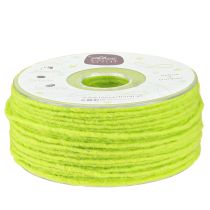 Artikel Vægetråd uldsnor filtsnor lysegrøn B3mm L100m