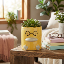 Artikel Cylindrisk dekorativ keramisk andevase til et stilfuldt hjem, 13 cm, 2 stk.