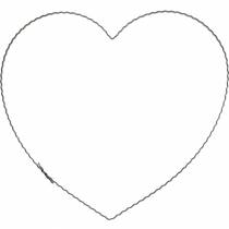 Artikel Wire heart 30cm wave ring til væg krans krans ring hjerte 10stk