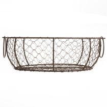 Artikel Trådkurvskål med håndtag Brun Ø35/30/25 cm Sæt med 3 stk