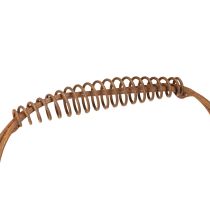 Artikel Oval trådkurv med hank, havedekoration, rustfinish, 30/25 cm, sæt med 2 stk.