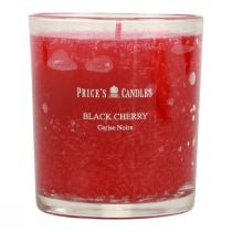 Duftlys i glas Sort Cherry lys kirsebær Ø7,5cm H8cm