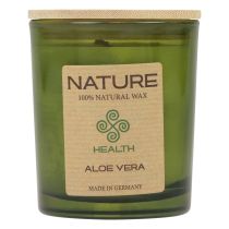 Artikel Duftlys i glas naturvokslys Aloe Vera 85×70mm