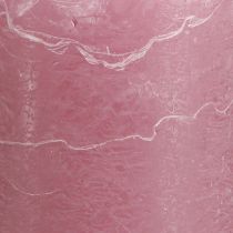 Artikel Ensfarvede søjlelys pink gammelrosa 70x100mm 4 stk