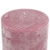 Artikel Ensfarvede lys gammelrosa 50x100mm 4 stk