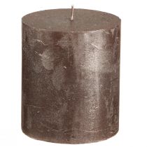 Artikel Ensfarvede lys brun kobber metallic 70×80mm 4 stk