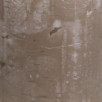 Artikel Ensfarvede stearinlys brune søjlelys 60×80mm 4 stk