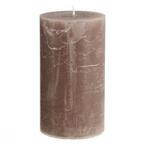 Artikel Ensfarvede lys brune søjlelys 85×150mm 2 stk