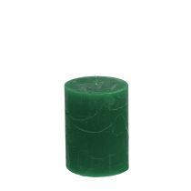 Artikel Ensfarvede lys mørkegrønne 60x80mm 4stk