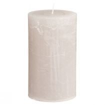Artikel Ensfarvede lys lysegrå søjlelys 70×120mm 4 stk.