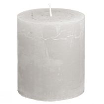 Artikel Ensfarvede lys lysegrå søjlelys 70×80mm 4 stk