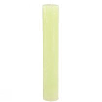 Artikel Ensfarvede lys limegrønne​​​​​​ Tilspidsede lys 50×300 mm 4 stk.