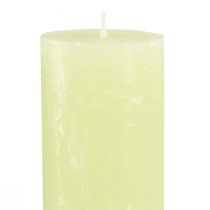 Artikel Ensfarvede lys limegrønne​​​​​​ Tilspidsede lys 50×300 mm 4 stk.