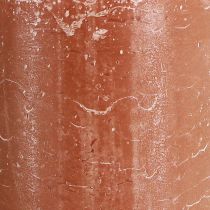 Artikel Ensfarvede stearinlys karamel søjlelys 85×200mm 2 stk