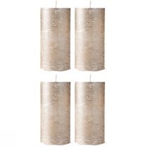 Artikel Ensfarvede lys platin 50x100mm 4 stk