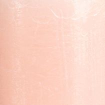 Artikel Ensfarvede lys pink søjle lys lys pink 70×120mm 4 stk.