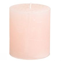 Artikel Ensfarvede lys pink søjle lys lys pink 70×80mm 4 stk.