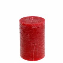 Artikel Ensfarvede lys røde 70x120mm 4 stk