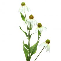 Artikel Echinacea blomst kunstig hvid 90cm