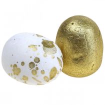 Styrofoam æg Styrofoam påskeæg hvidguld dekoration 3cm 32 stk