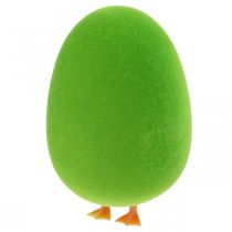 Æg påskepynt med ben påskeæg pynt æggegrøn H13cm 4stk