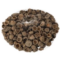 Artikel Naturlige agernhatte, dekorative skåle til efterår og advent, 2 cm, 300 g