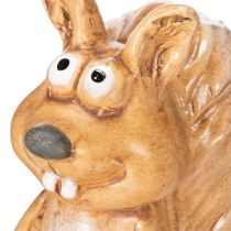 Artikel Siddende egernfigur til efterårsdekoration, 10 cm