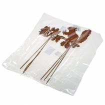 Artikel Havepæle egern på gren patina metal H42cm 3stk