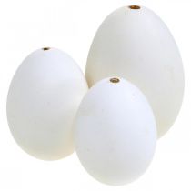 Artikel Svaneæg &amp; hønseæg blanding udblæst æg hvid 5,5/8 cm 9 stk.