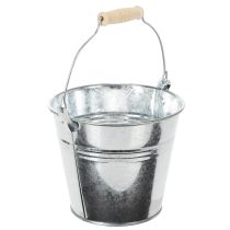 Artikel Spand Ø14cm H12cm 6 stk. zink, blank