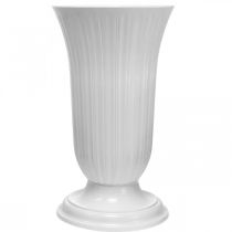 Artikel Lilia hvid plast vase Ø28cm H48cm
