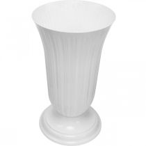 Artikel Lilia hvid plast vase Ø28cm H48cm
